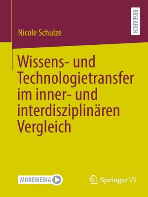 cover image of Wissens- und Technologietransfer im inner- und interdisziplinären Vergleich